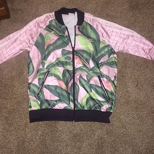 Adidas floral track jacket